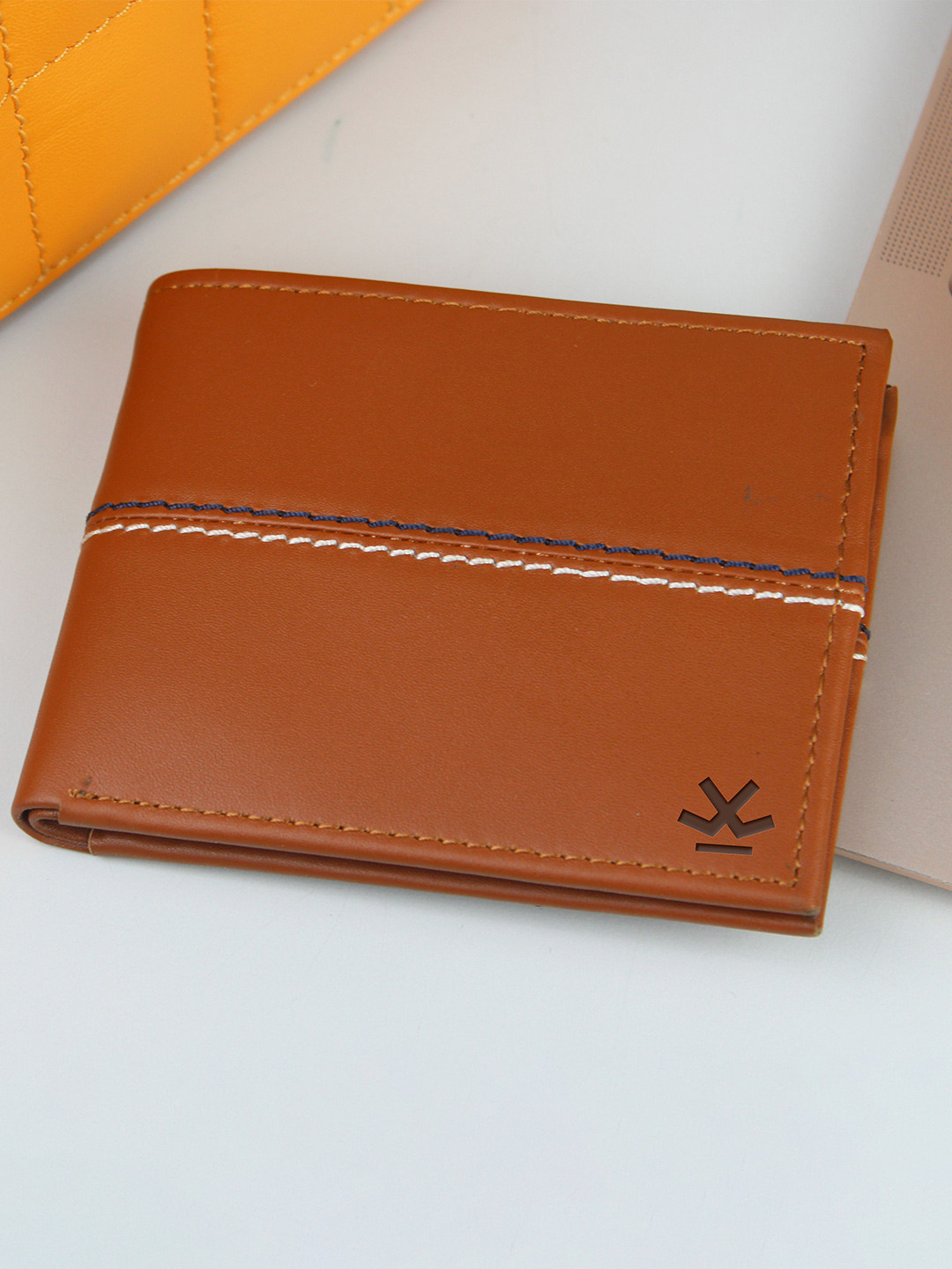 WROGN Men Leather Two Fold Wallet