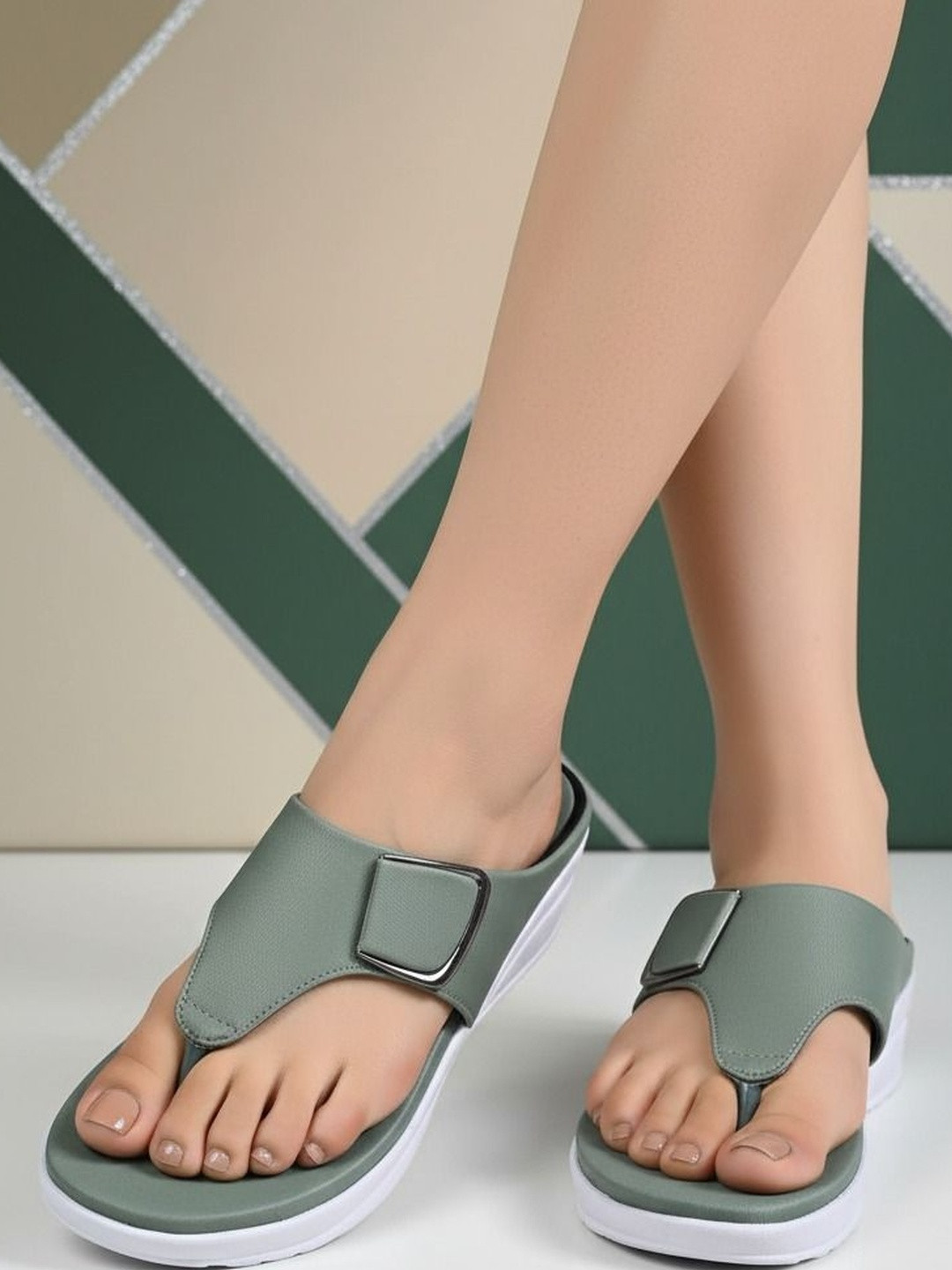 JF&F Women Canvas Comfort Sandals