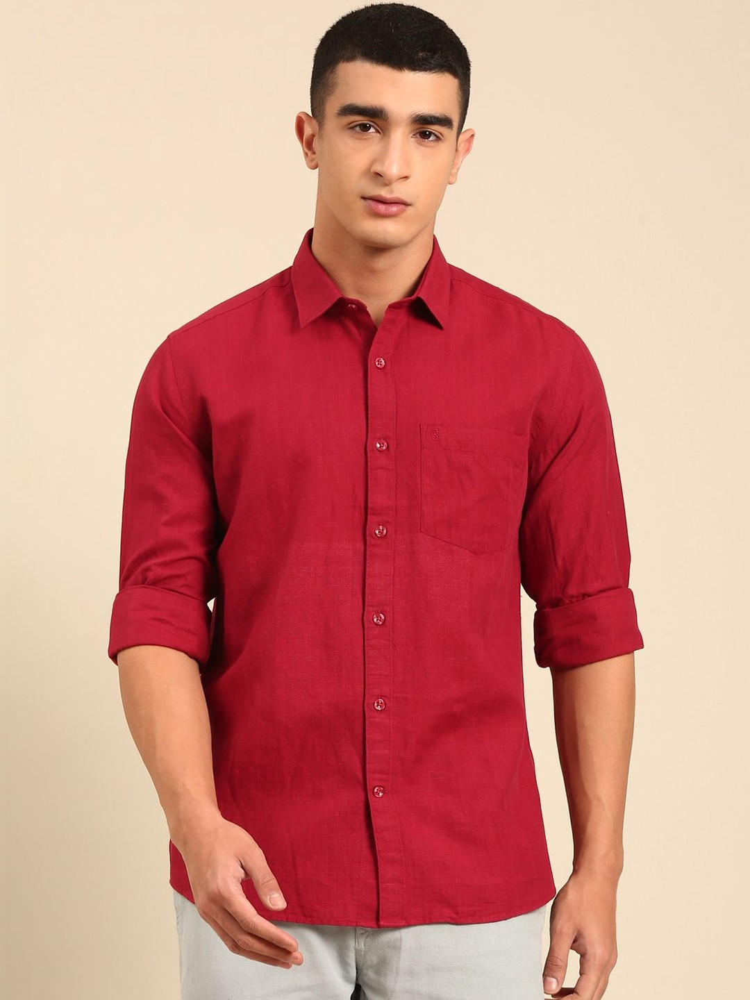 CAVALLO by Linen Club Men Contemporary Regular Fit Casual Shirt