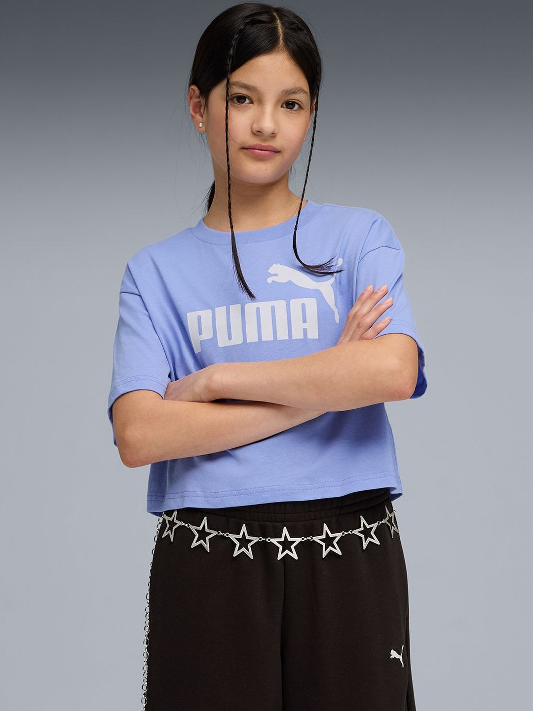 Puma ESS No. 1 Logo Youth Short-Length Tee