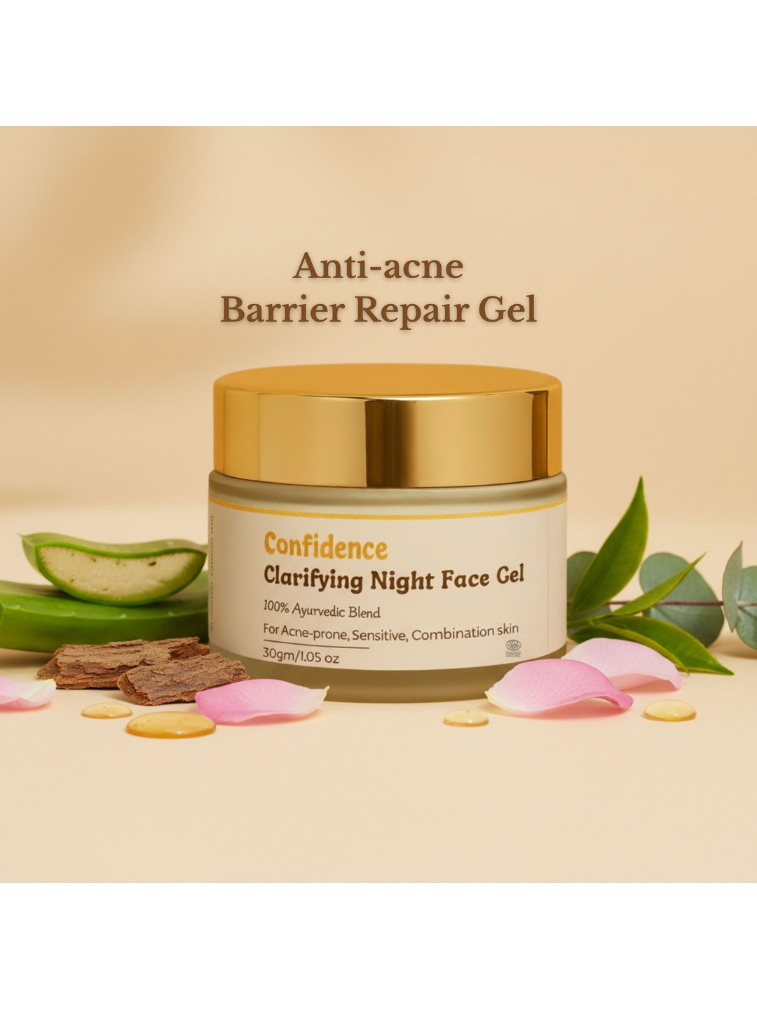 Mamash Organics Acne Clarifying Night Face Gel - 30 g
