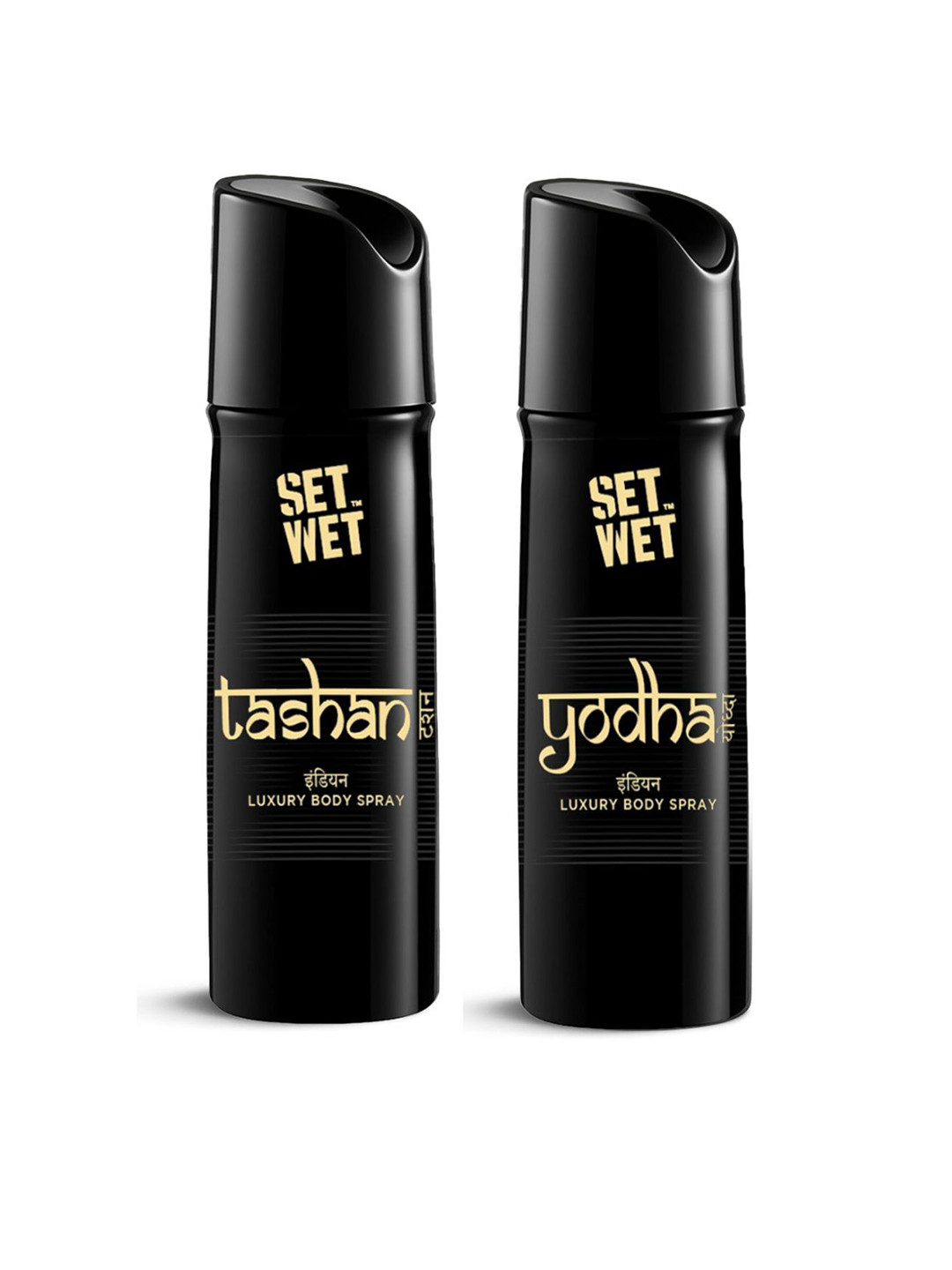 Set Wet Men Set of Tashan & Yodha Long Lasting Indian Luxury Body Spray - 150 ml each