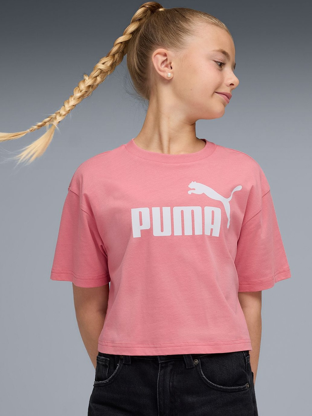 Puma ESS No. 1 Logo Youth Short-Length Tee