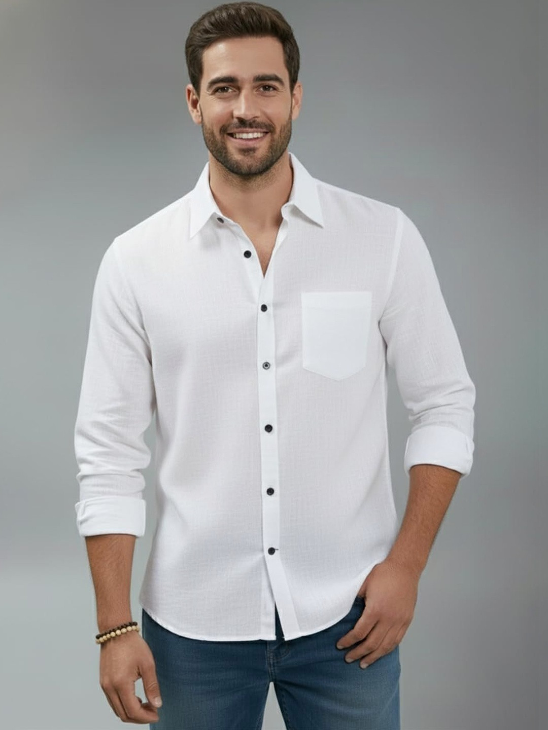 Terra Desi Men Smart Slim Fit Casual Shirt