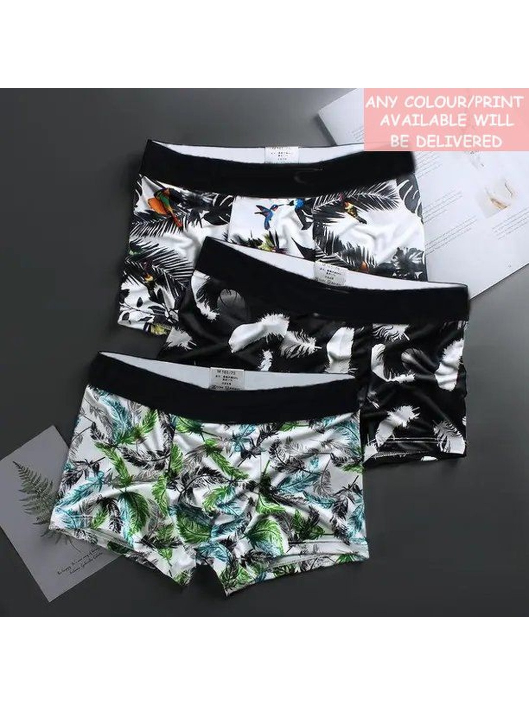 CAVENDERS Boys Pack of 3 Printed Assorted Boxer-Style Briefs