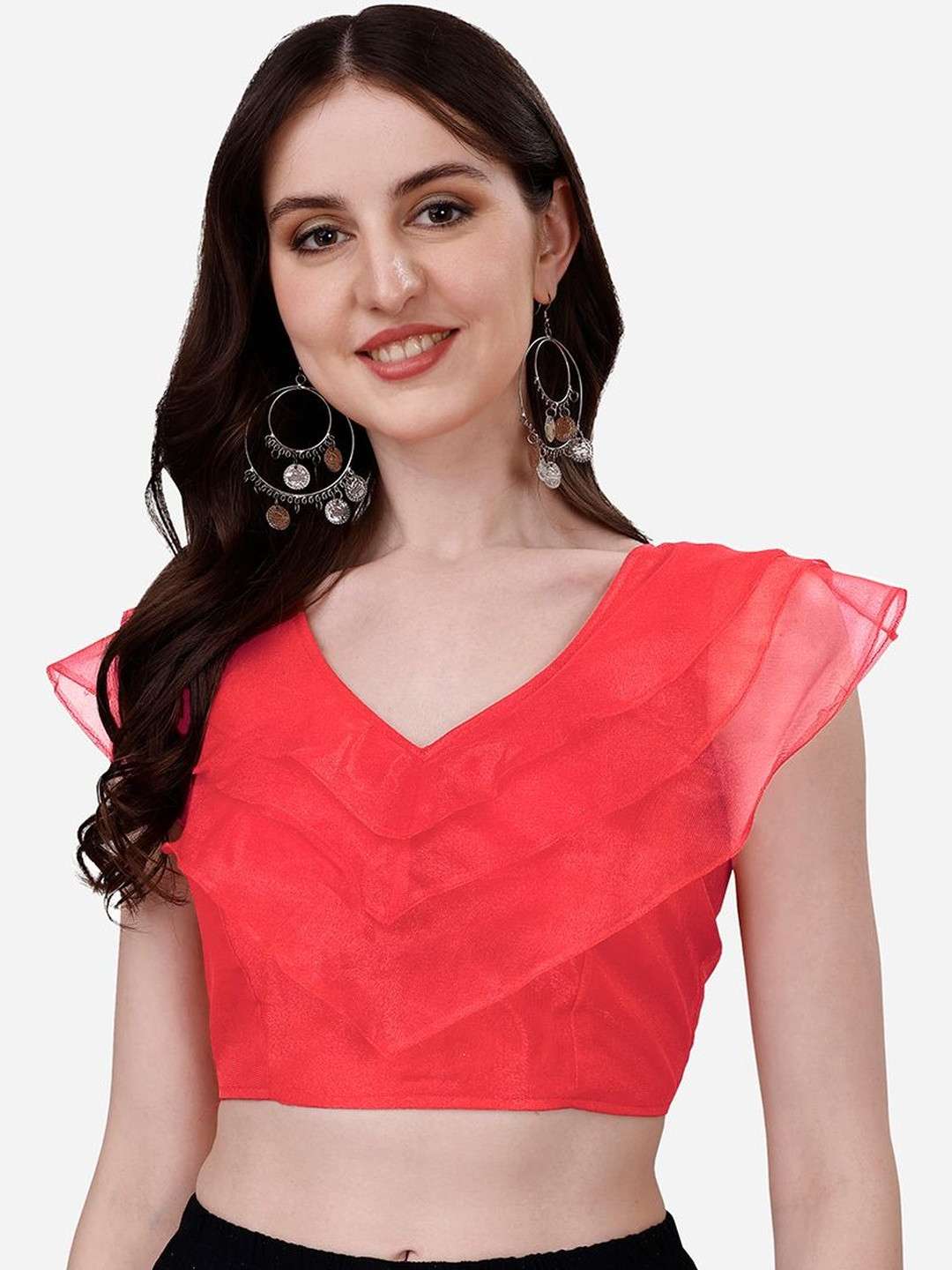 HERE&NOW Solid Saree Blouse