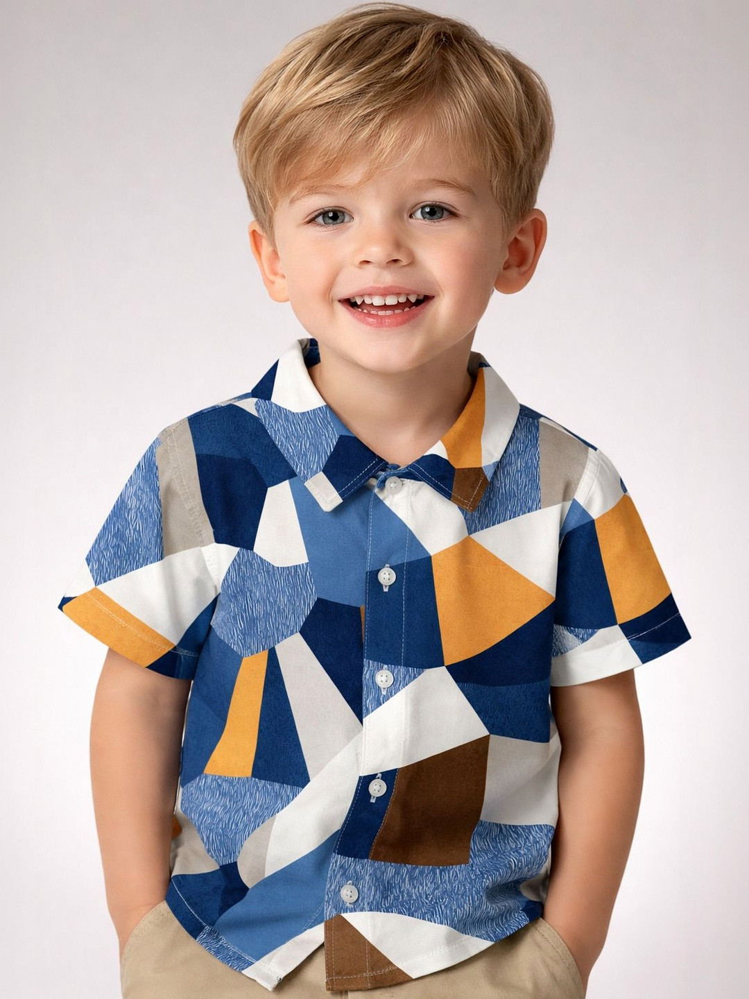 RAVYA TRENDZ Boys Classic Printed Casual Shirt