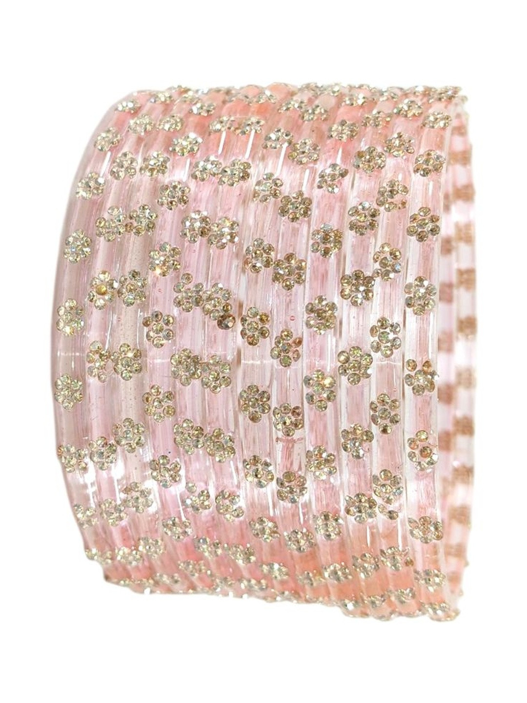 Coolest Set of 12 Zircon-Studded Kashmiri Bangles