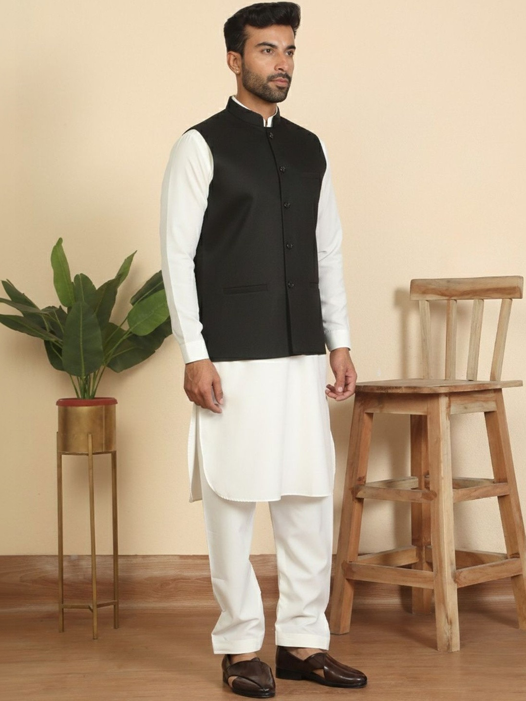 KRAFT INDIA Men Regular Kurta with Salwar