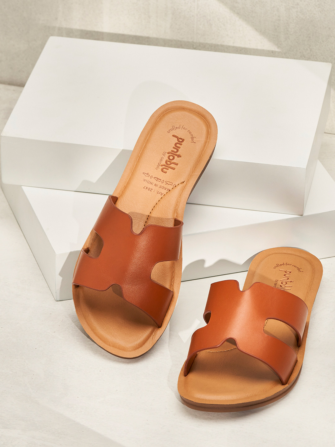 Puntoblu Women Open Toe Flats