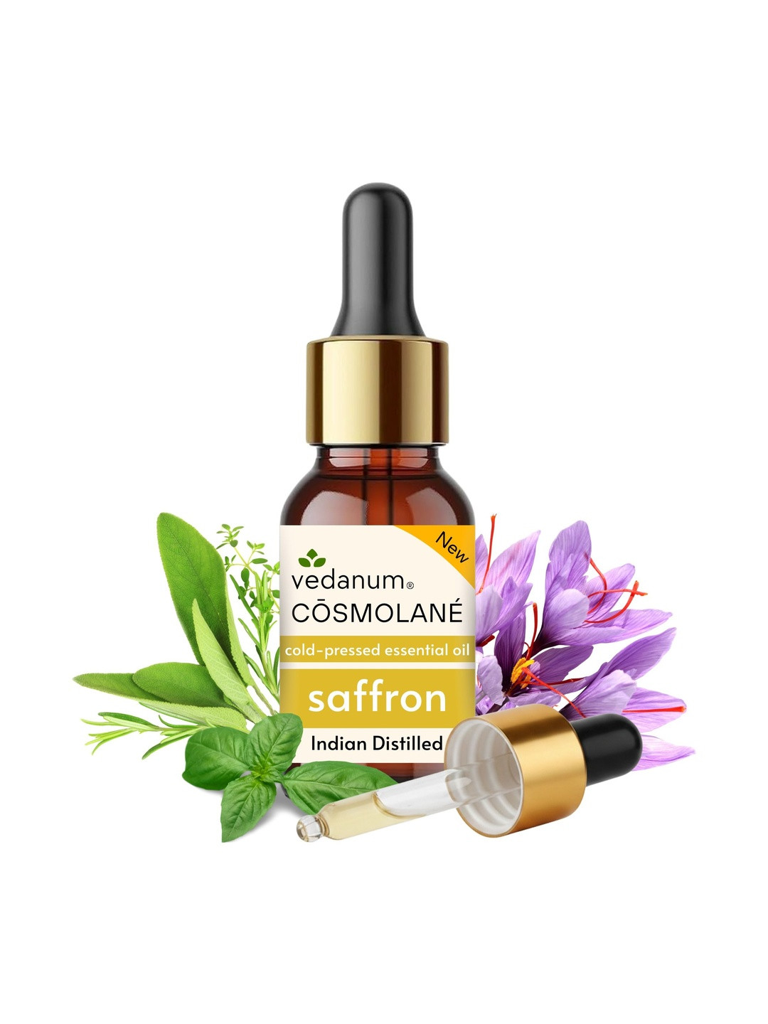 VEDANUM Real Saffron Essential Oil - 15 ml