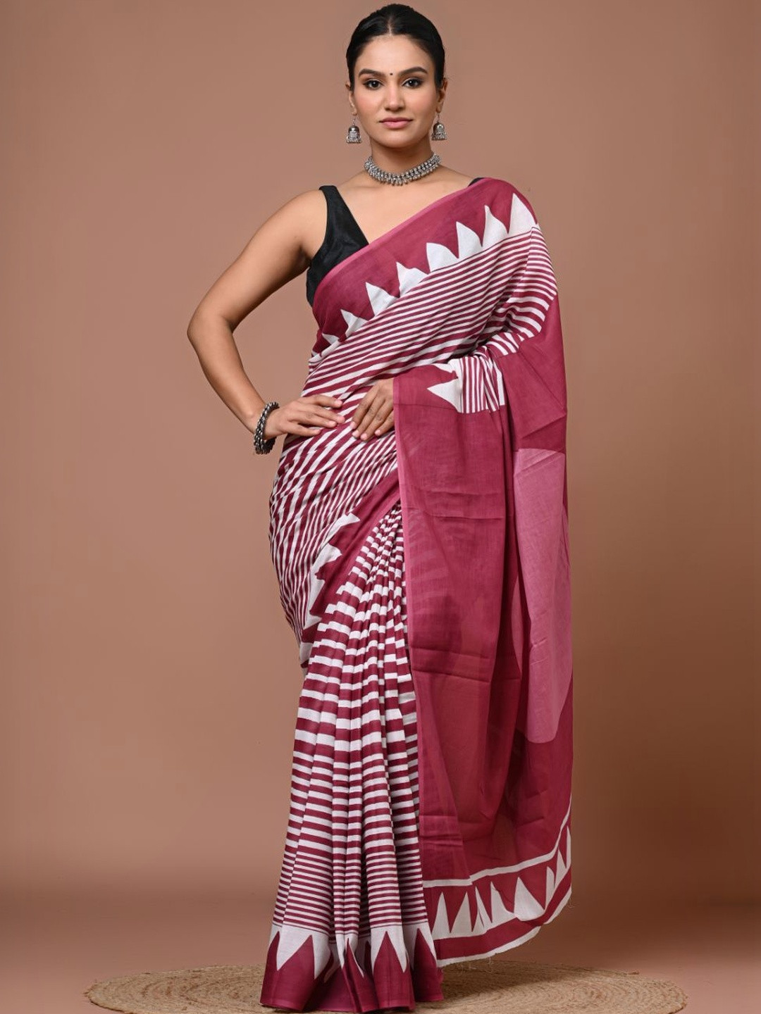 DATTA BUTTI Pure Cotton Bagru Saree