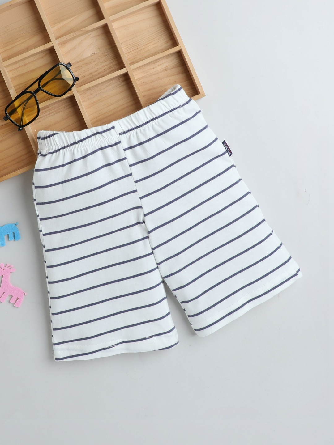 Baby Nation Unisex Kids Striped Technology Shorts