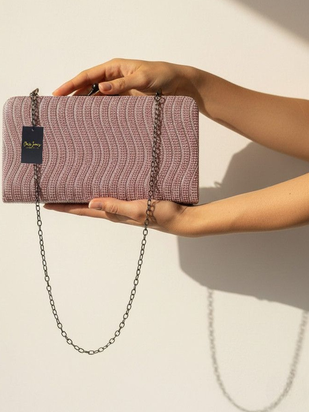 CLARIS JAMES Embellished Purse Clutch