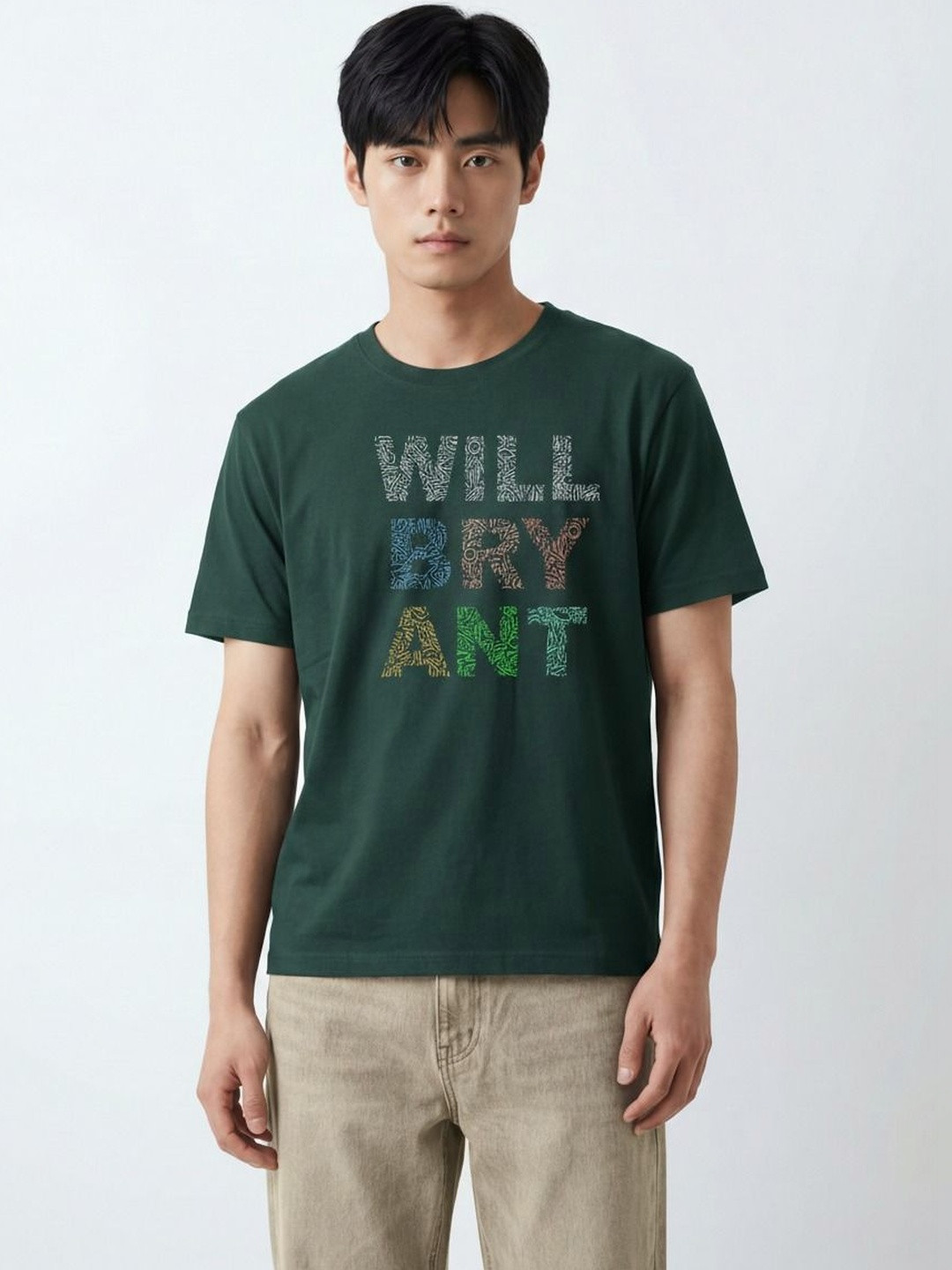 La Pajaro Typography Printed Cotton T-shirt