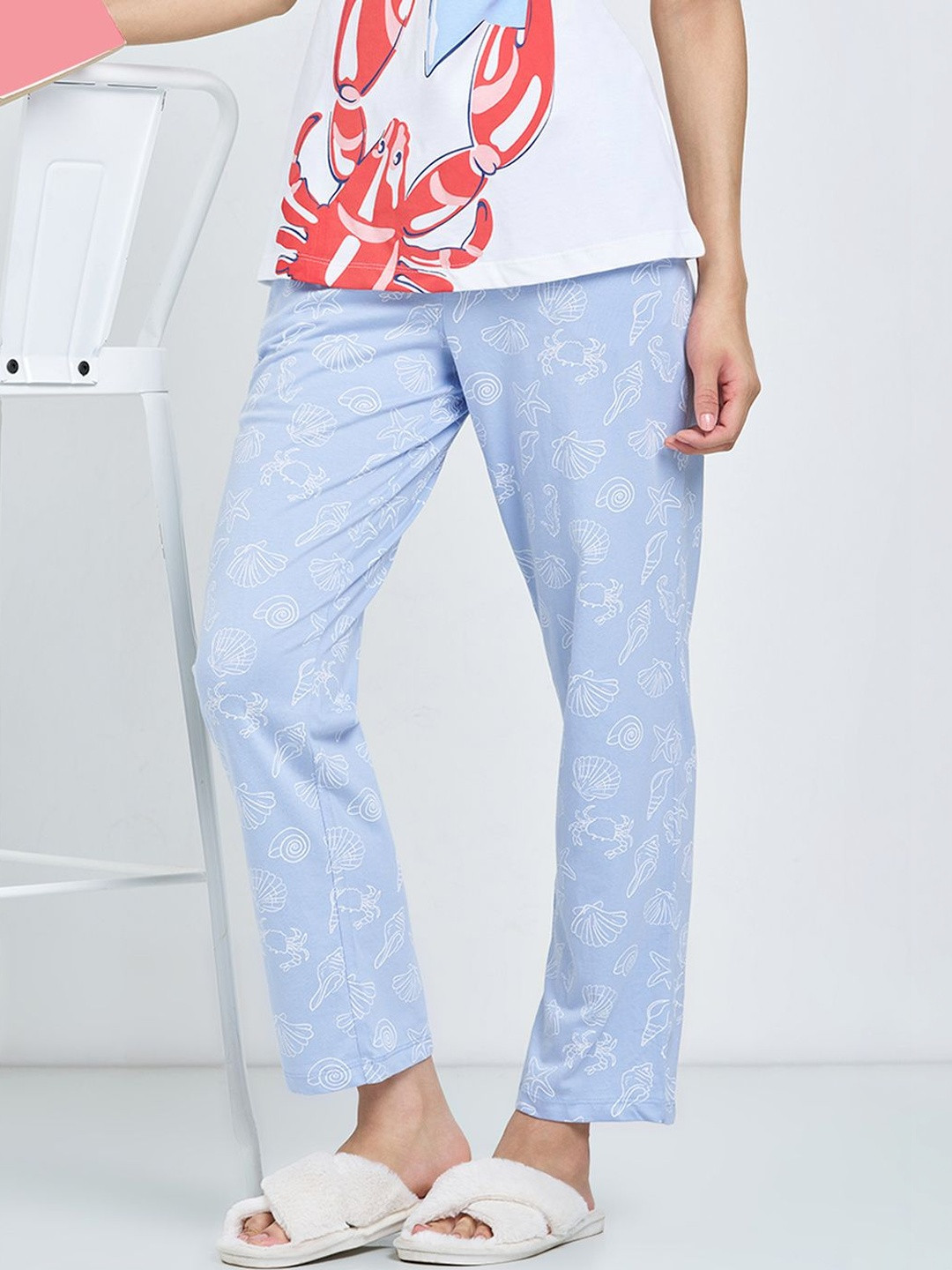 Dreamz by Pantaloons Printed Mid-Rise Lounge Pants