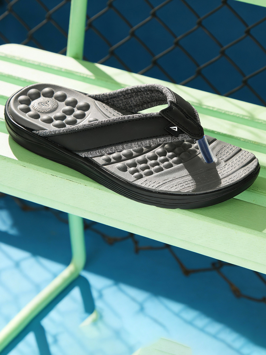 IMPAKTO Men Ortho Cheer Acupressure Comfortable Soft Sole Flip-Flop