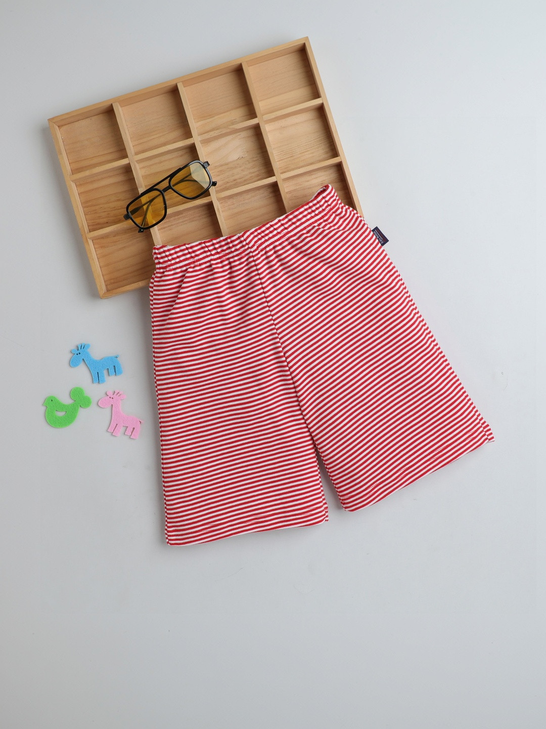 Baby Nation Unisex Kids Striped Technology Shorts
