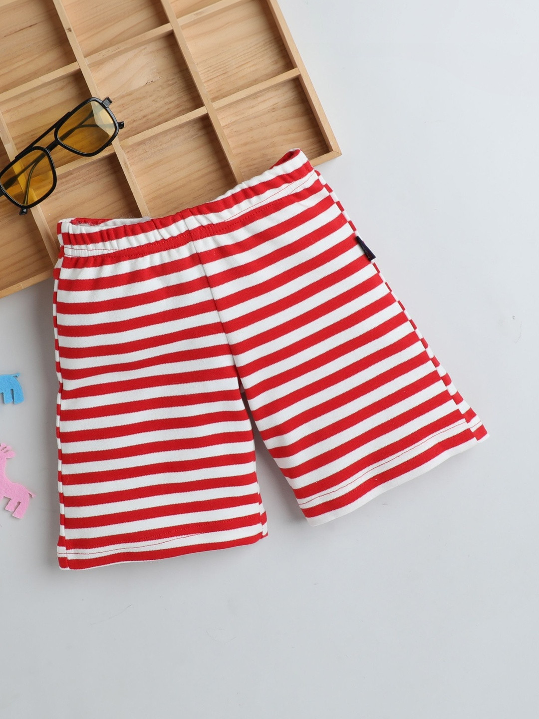 Baby Nation Unisex Kids Striped Technology Shorts