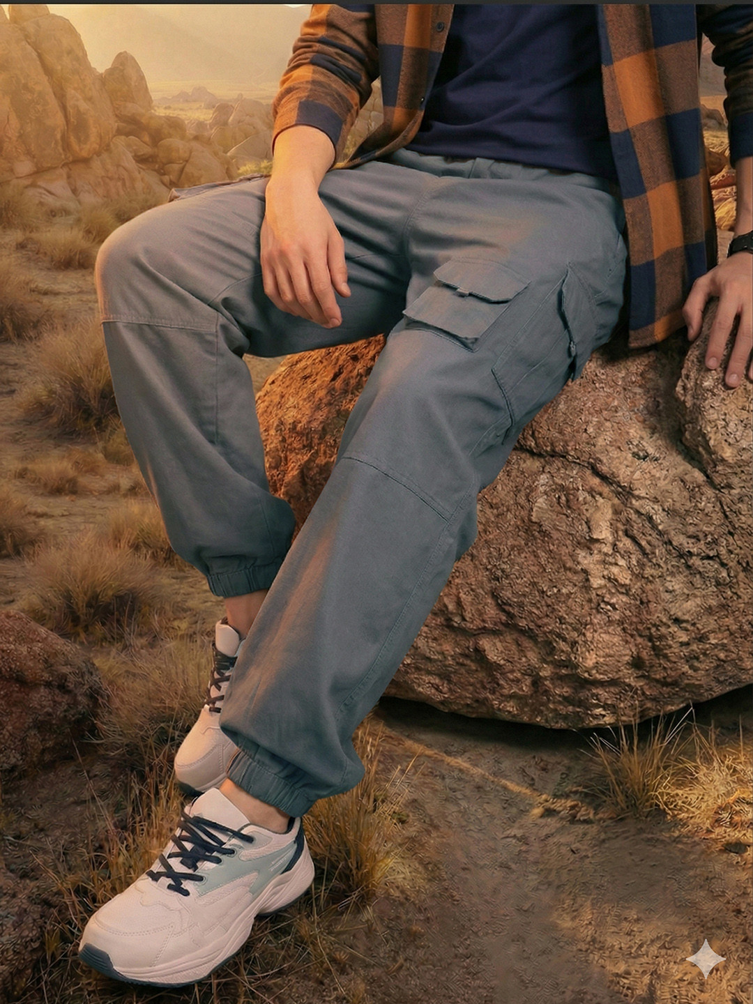 The Roadster Life Co. Men Cargo Style Joggers