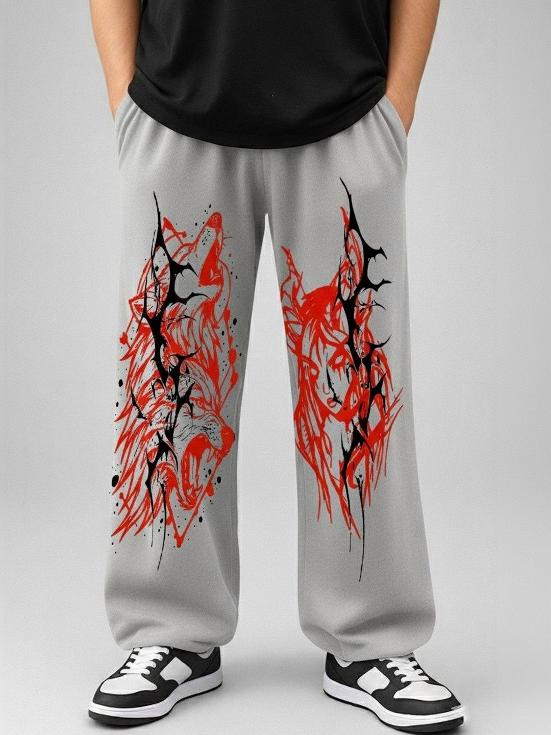ZEN1 FASHION Men Regular Fit Graphic Print Track Pants
