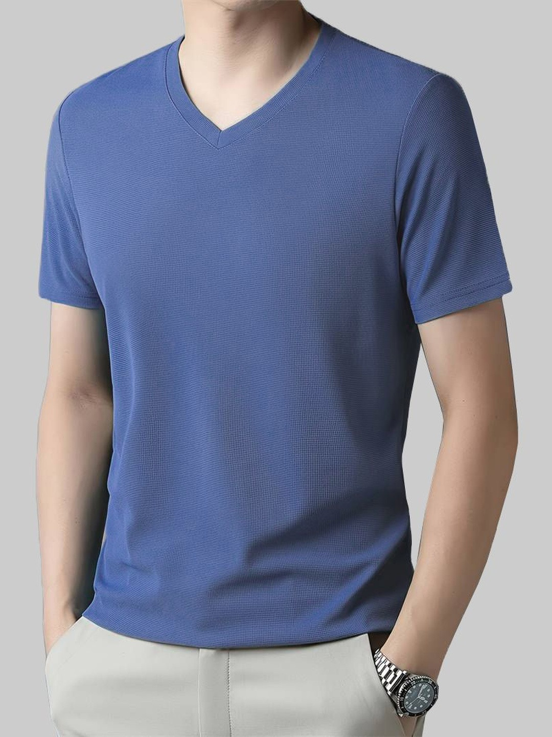 TAGDO FASHION Men V-Neck T-shirt