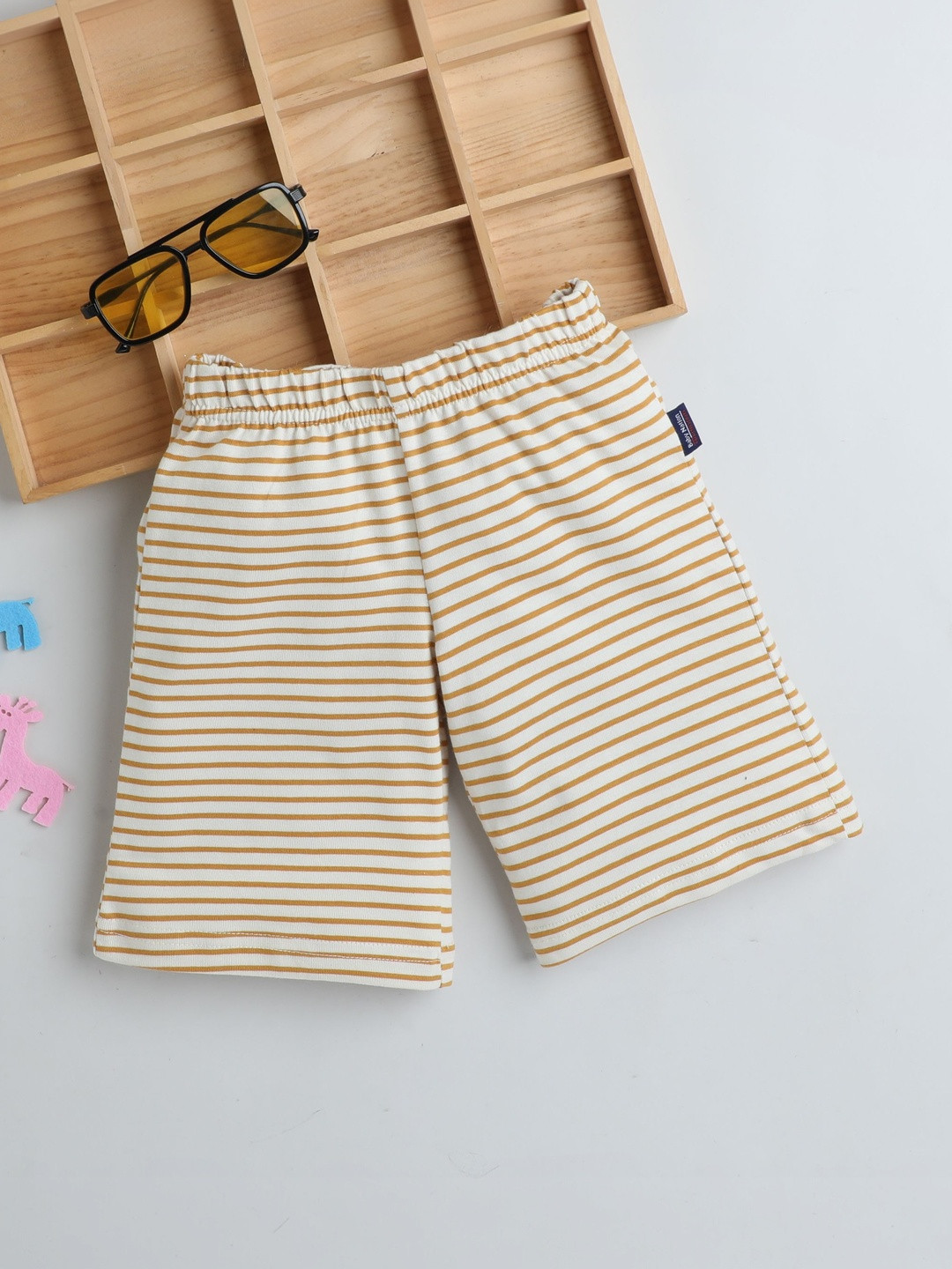Baby Nation Unisex Kids Striped Technology Shorts