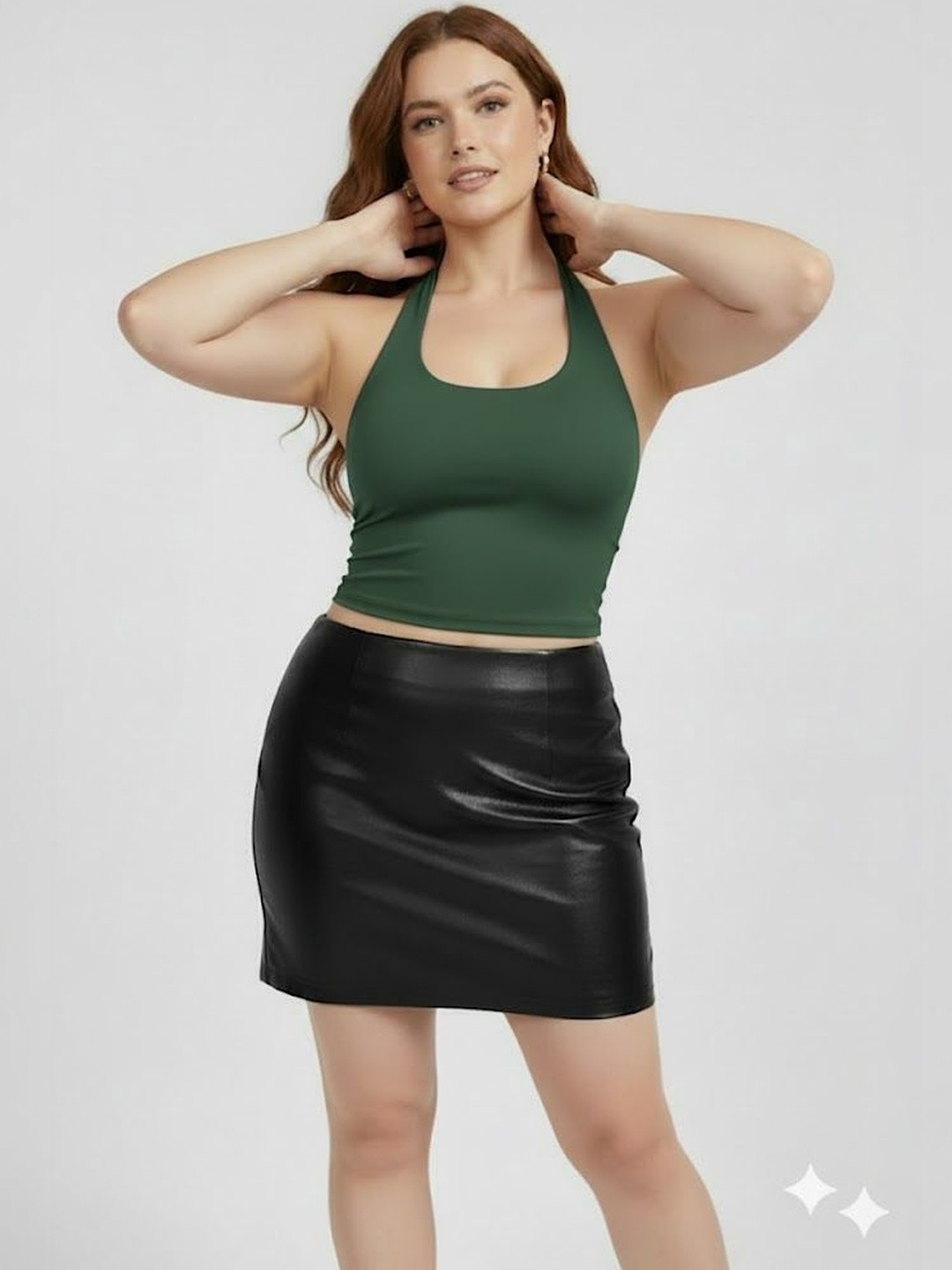 AYVINA Halter Neck Crop Top