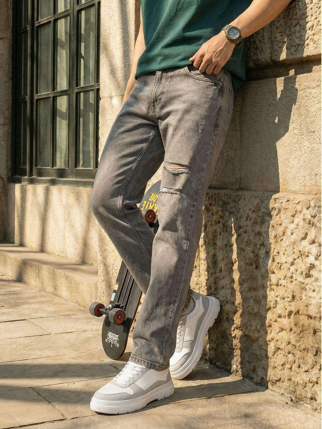 The Roadster Life Co. Men Mid Rise Regular Fit Jeans