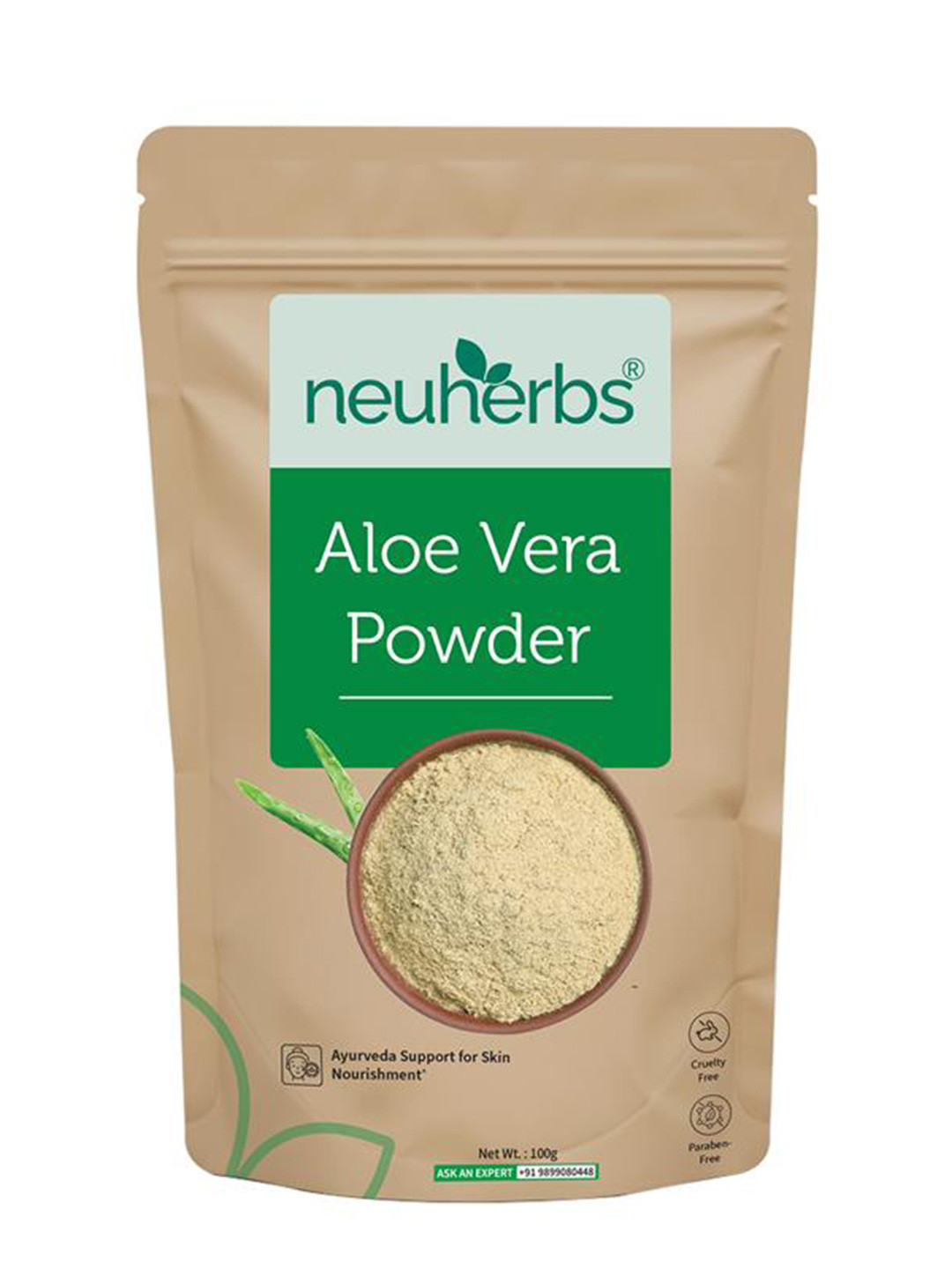 Neuherbs Aloevera Powder For Face Pack  - 100 g