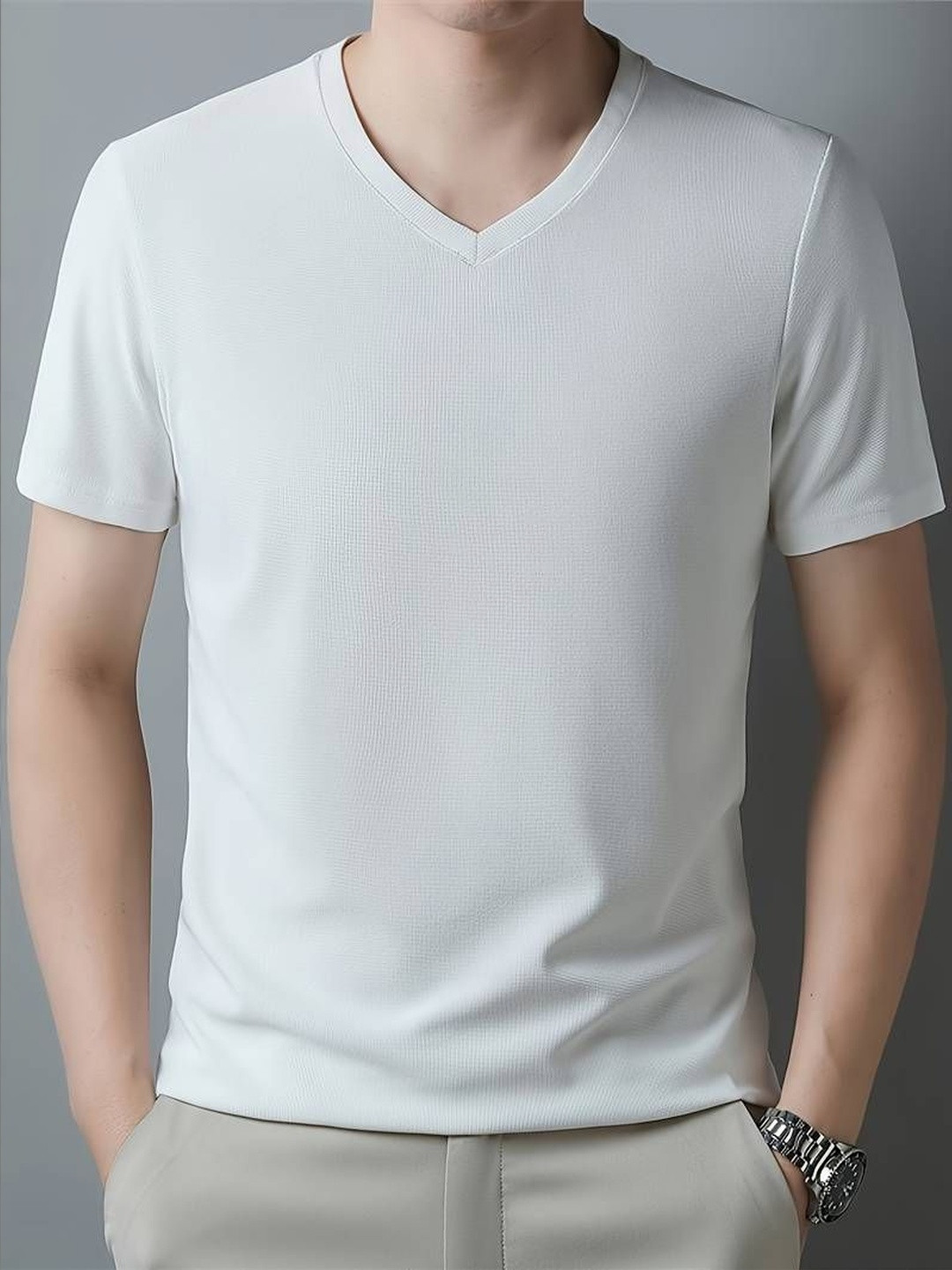 TAGDO FASHION Men V-Neck T-shirt