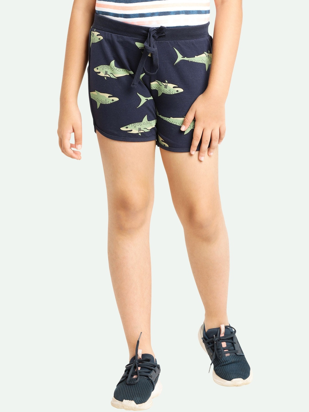 ariel Girls Printed Shorts