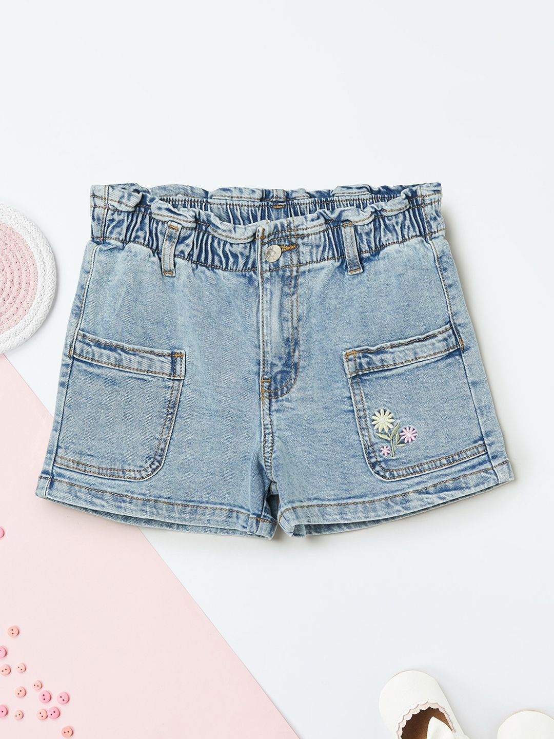 max Girls Embellished Technology Shorts