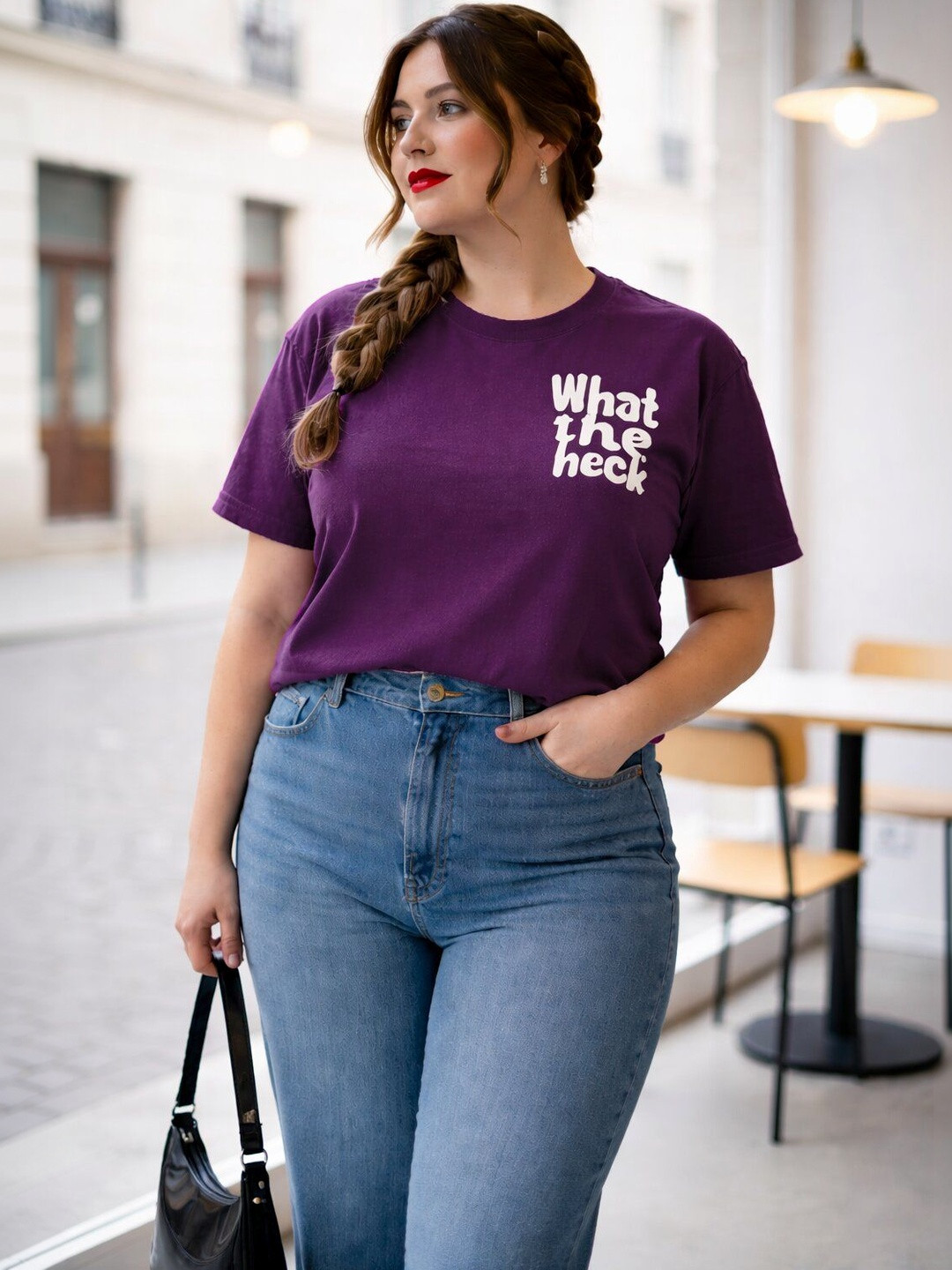 BEYOUND SIZE - THE DRY STATE Women Plus Size Typography Printed T-shirt
