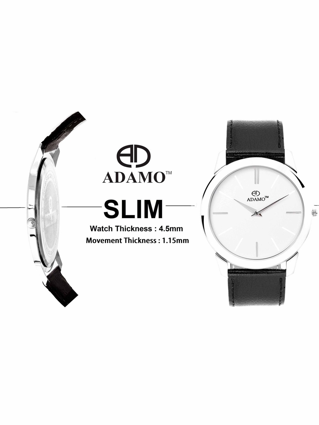 ADAMO Men Dial & Leather Straps Analogue Watch AD64SL01-1