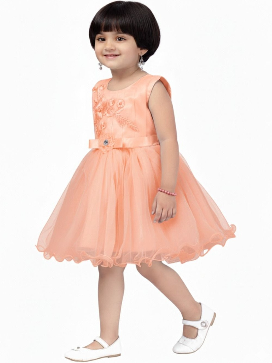 KALINI Net Fit & Flare Dress