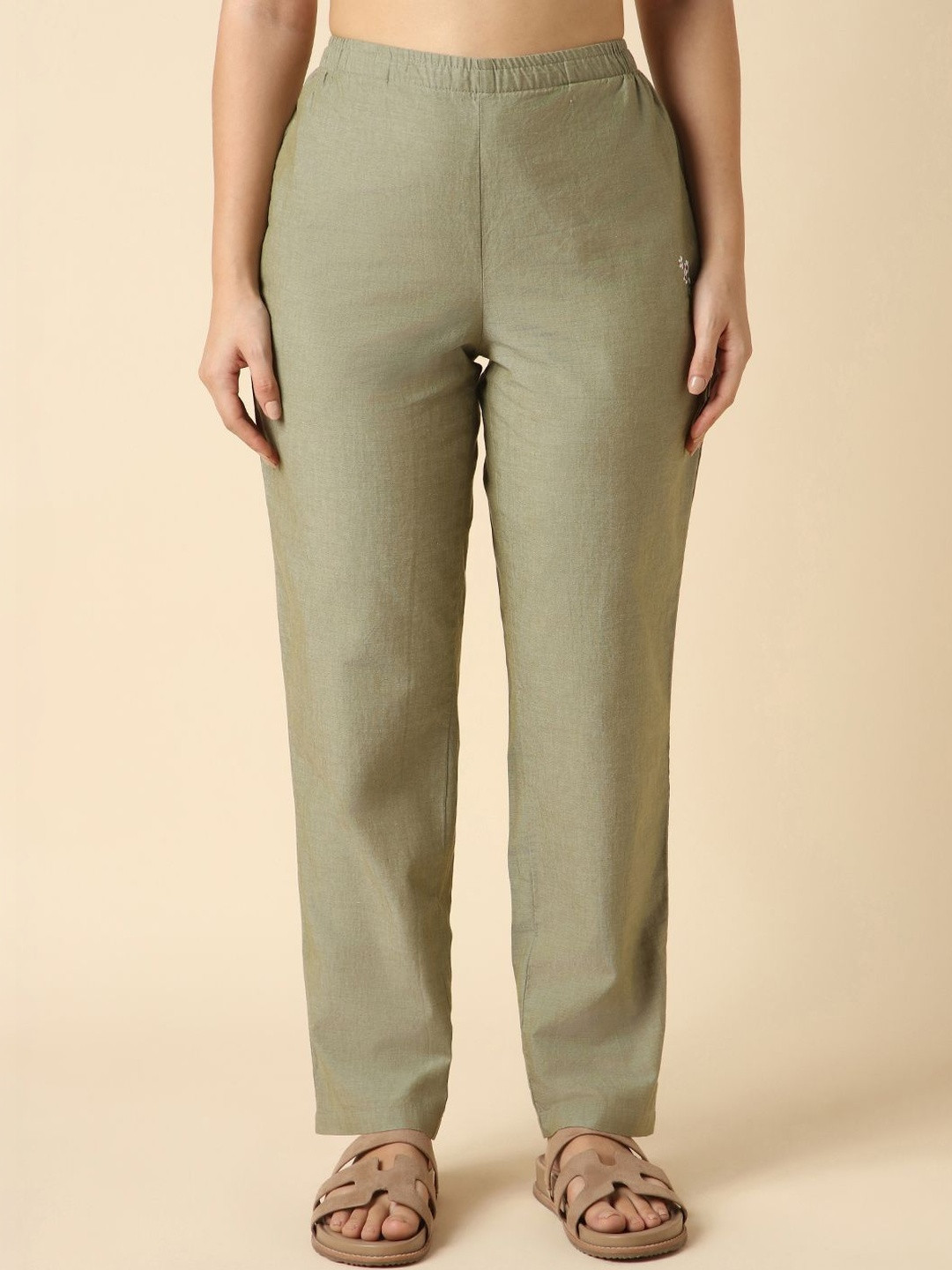 Van Heusen Women Relax Fit Chambray Cotton Lounge Pant