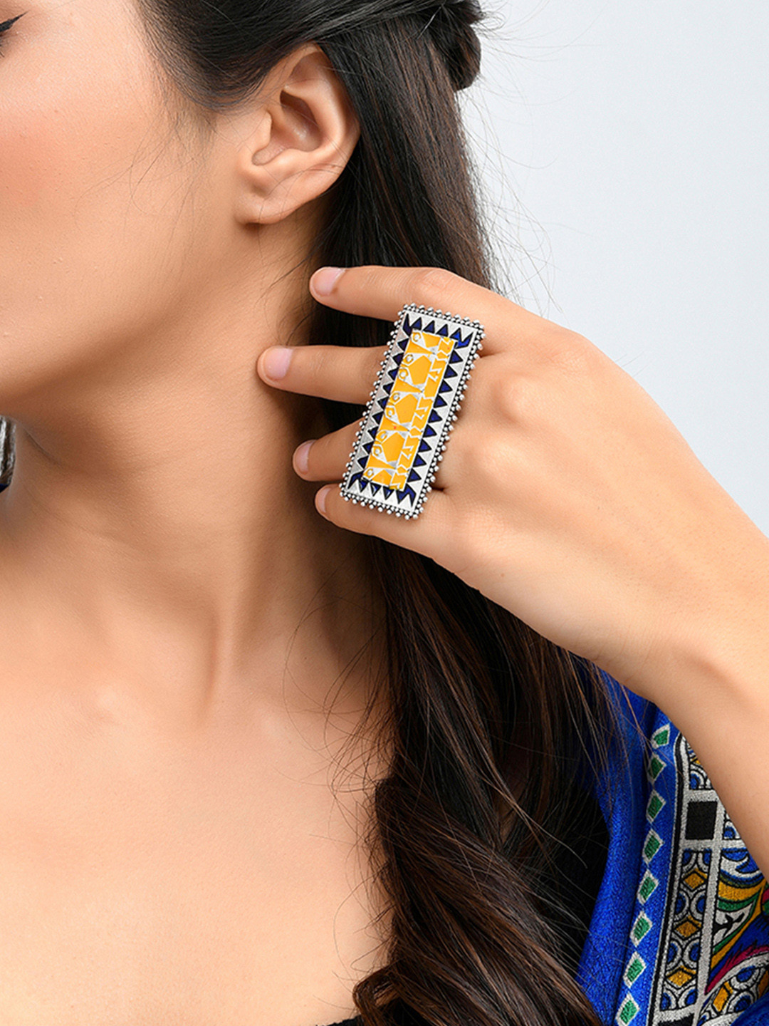 Warli Dhindora Baje Re Statement Ring