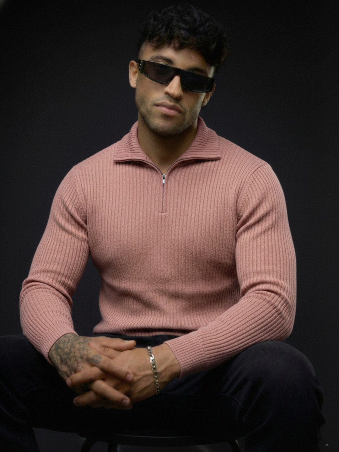 Mobox Men Polo Collar T-shirt