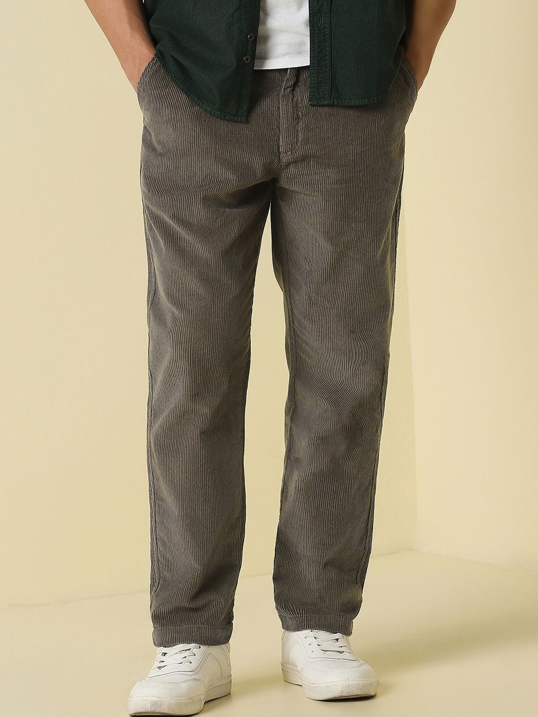 Allen Solly Men Pleated Trousers
