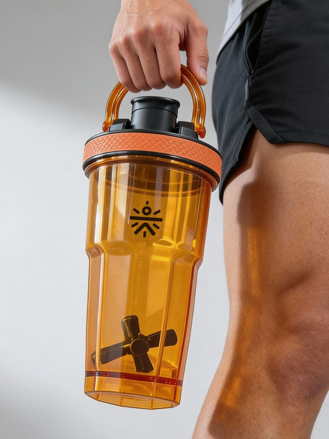 CULT FrostBlend Pro 600 ml Multipurpose Leak-Proof Shaker Bottle - Orange