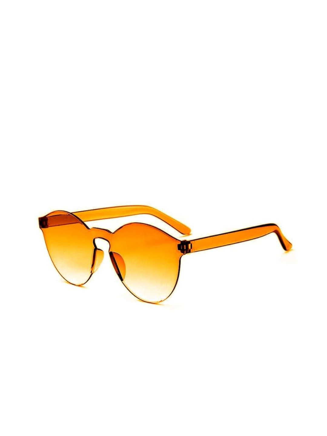AUGEN Unisex Rimless Round Sunglasses VI-SG-Summer-Orange2T