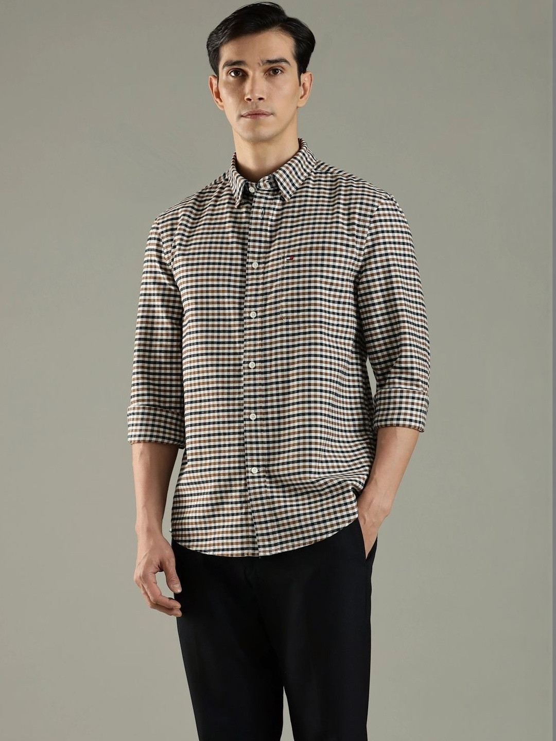 Tommy Hilfiger Men Checked Casual Shirt