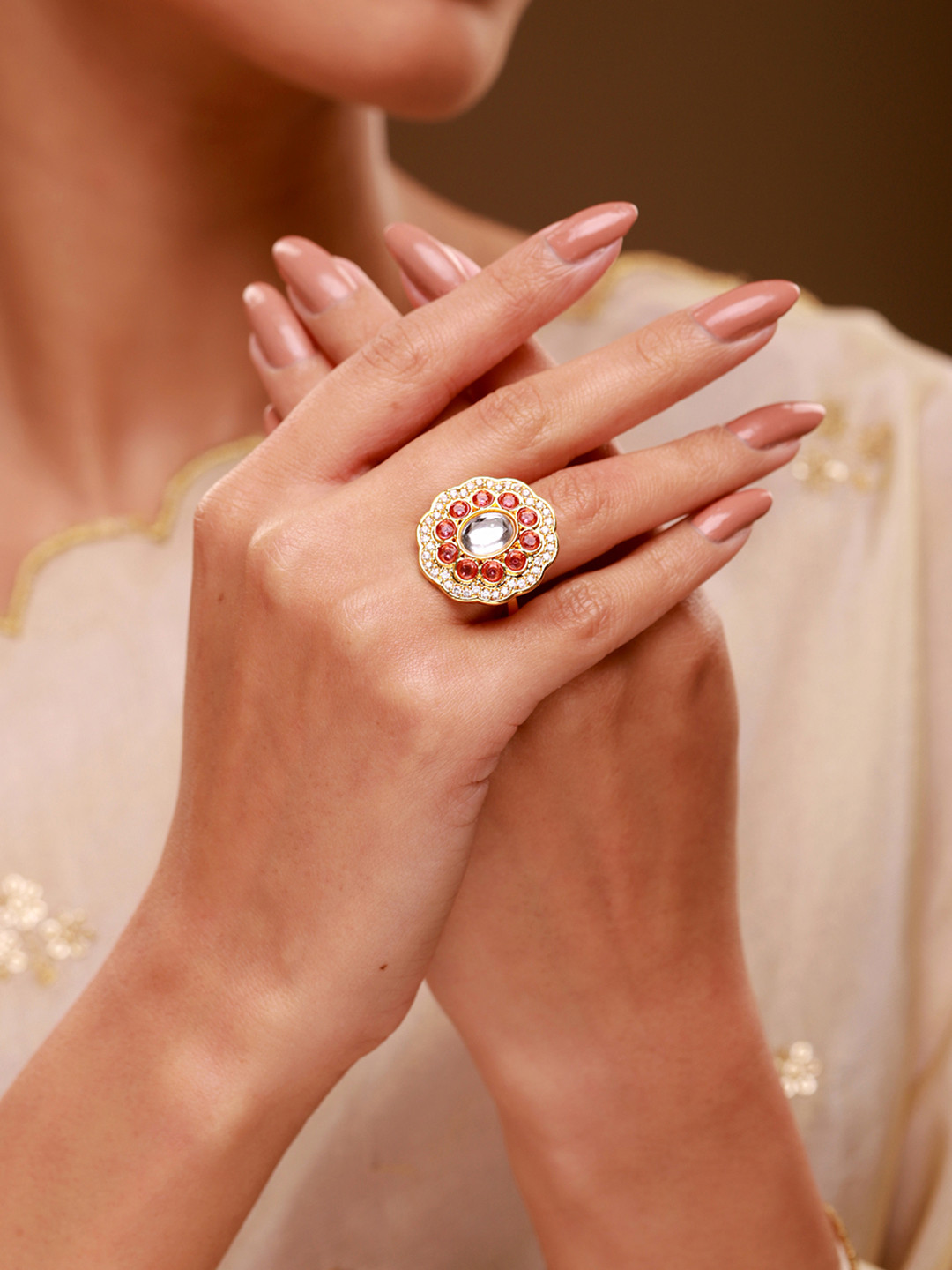Queens of Rajasthan Swarni Statement Ring