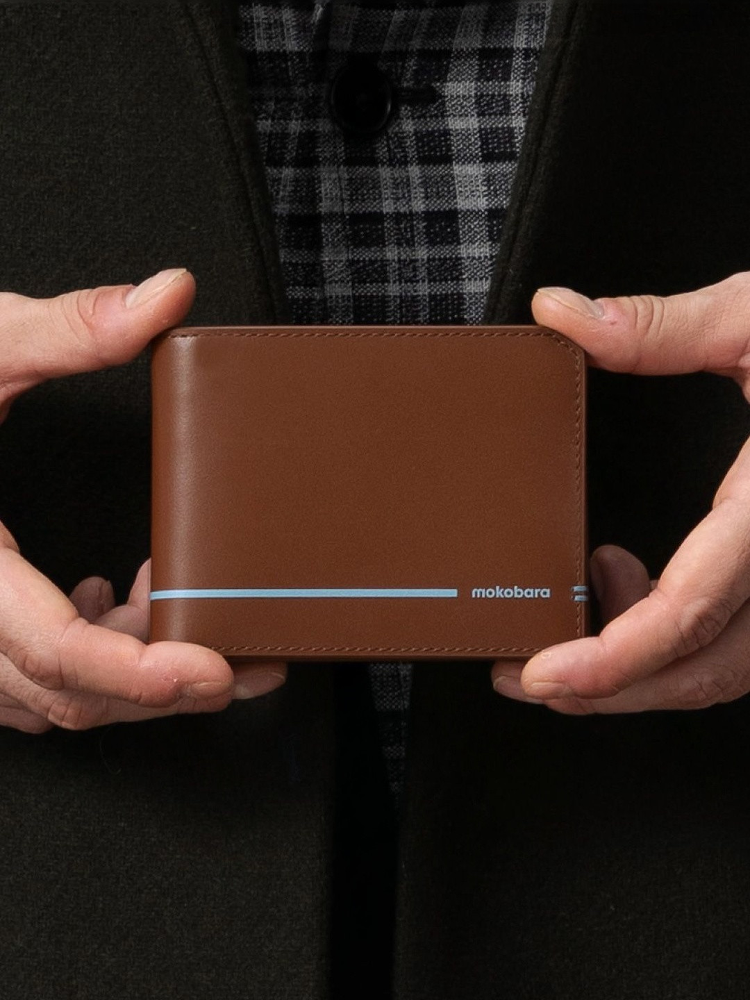 MOKOBARA Men Leather Two Fold Wallet