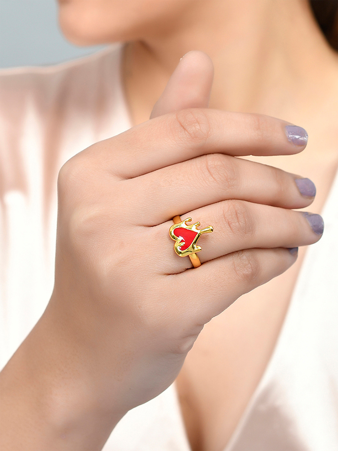 Valentine's Day Collection Melting Heart Ring