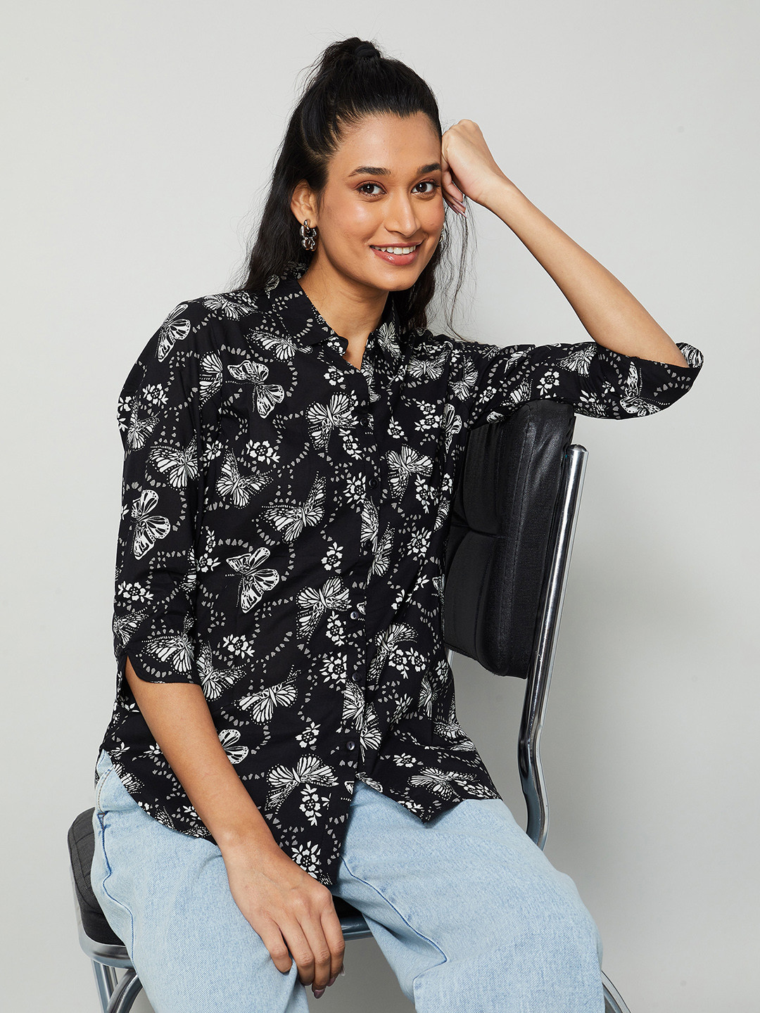 Colour Me by Melange Women Floral Printed Casual Shirt
