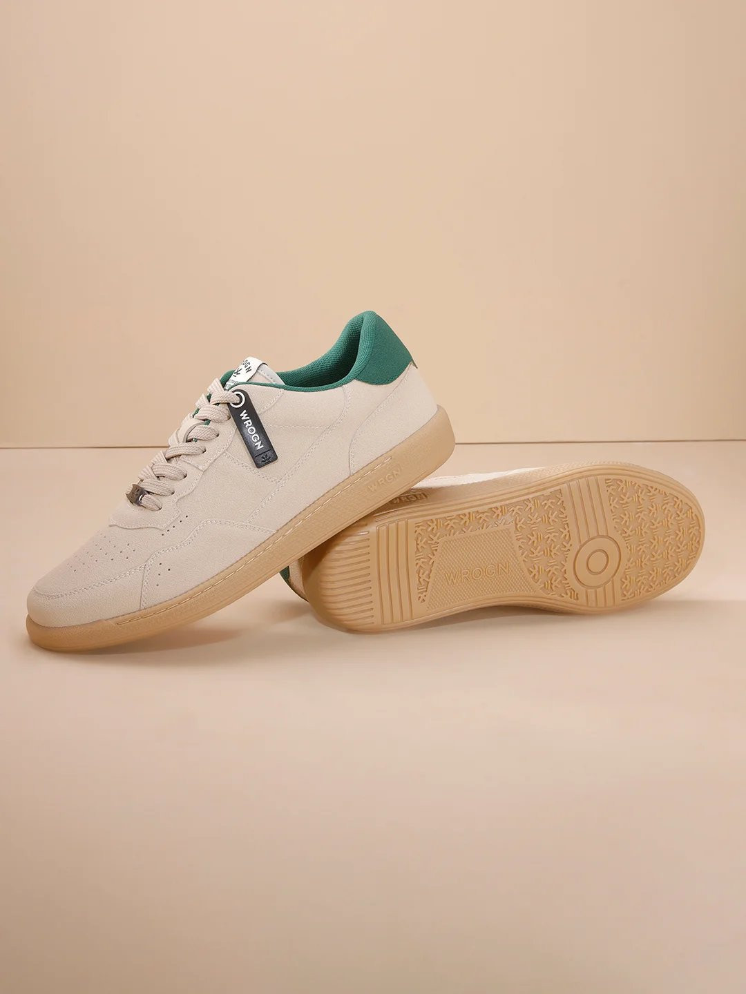 WROGN Men Round Toe Lace-Ups Sneakers
