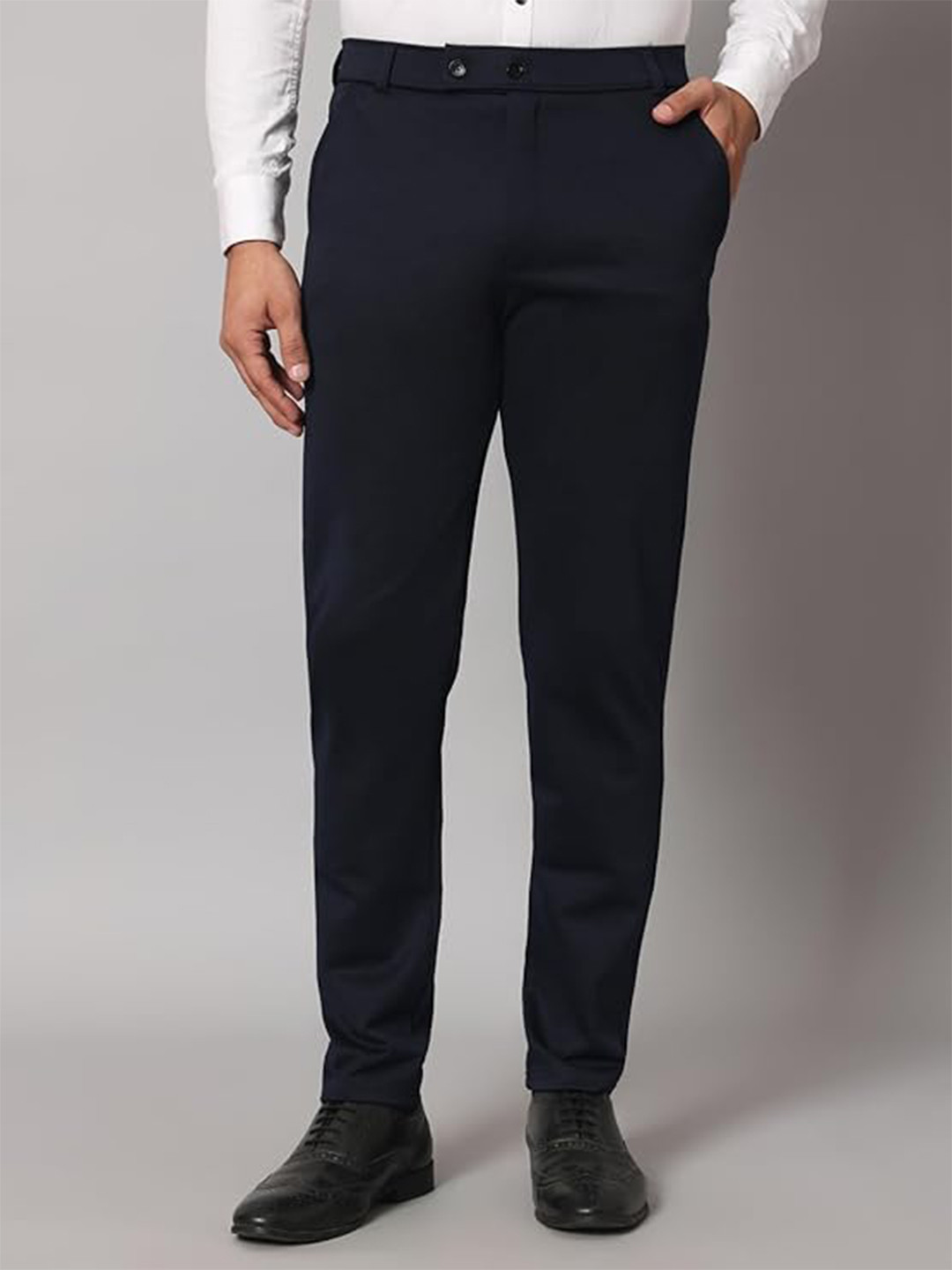 Mehrang Men Slim Fit Easy Wash Trousers