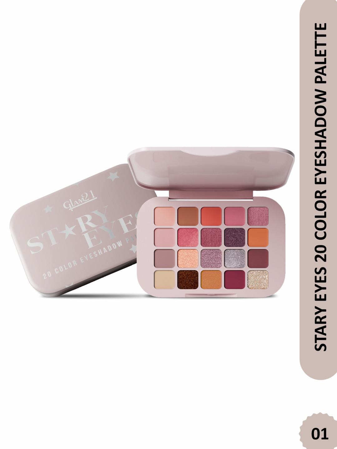 GLAM21 20-Color Eyeshadow Palette - Stary Eyes -20gm
